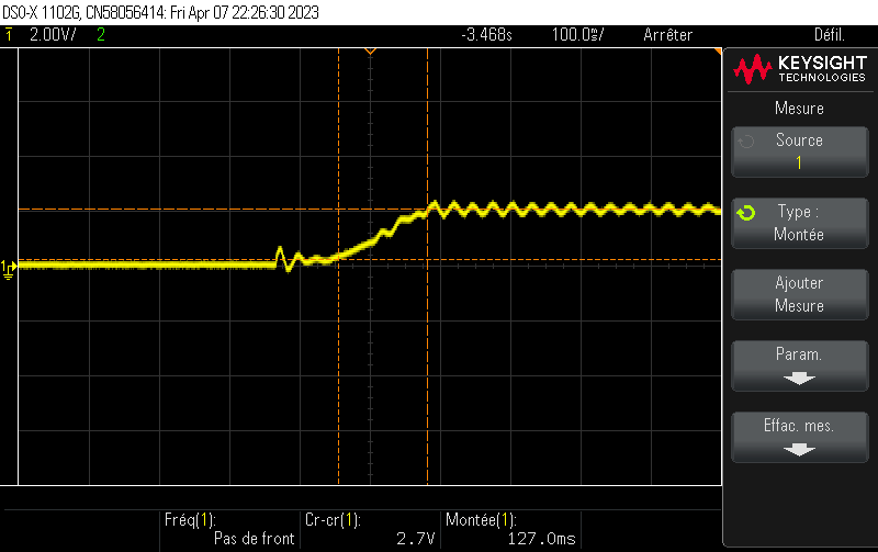 Capture oscilloscope - Mesure 5
