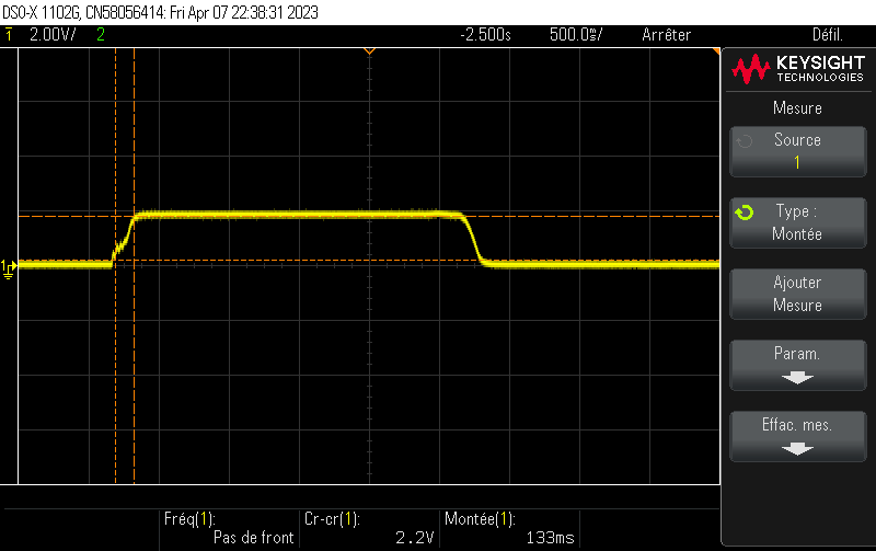 Capture oscilloscope - Mesure 6