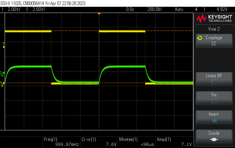 Capture oscilloscope - Mesure 7