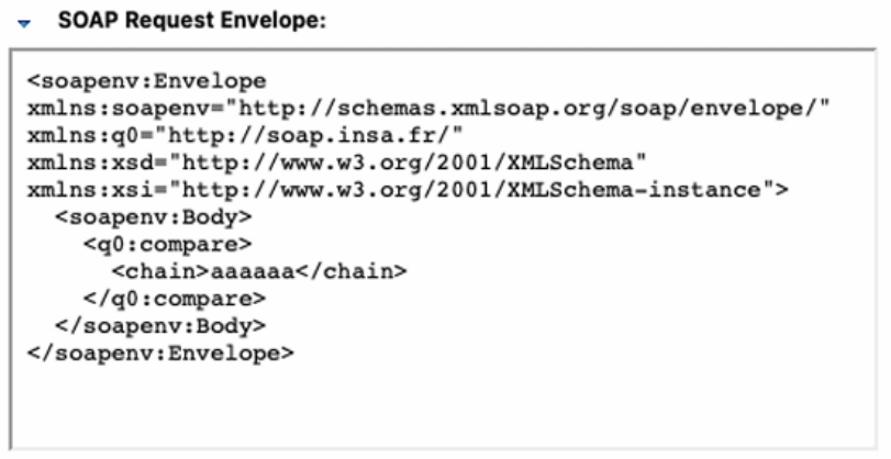 Envoi d'une requete SOAP