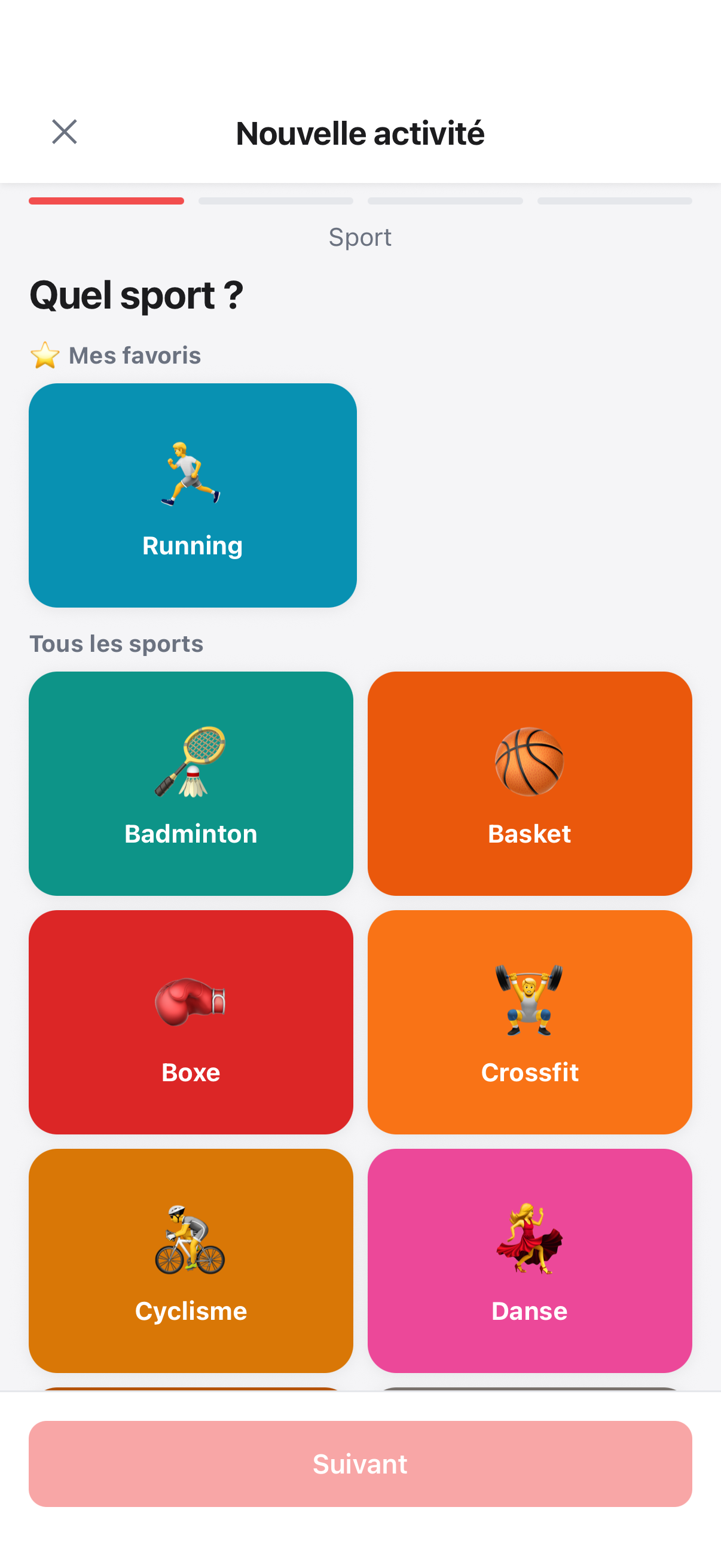 Créer une activité